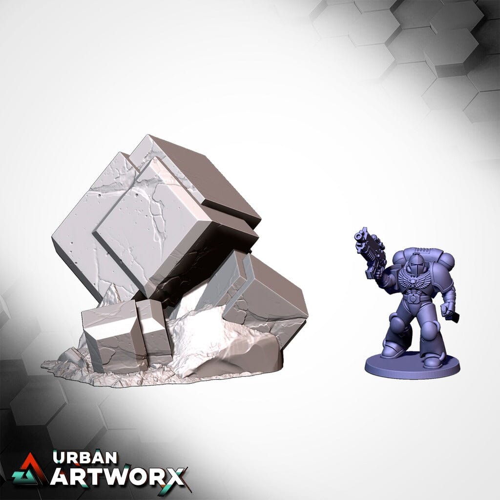 Tabletop Gelände - Txarli Factory - Xenos Monoliths Txarli Factory Cubes 02