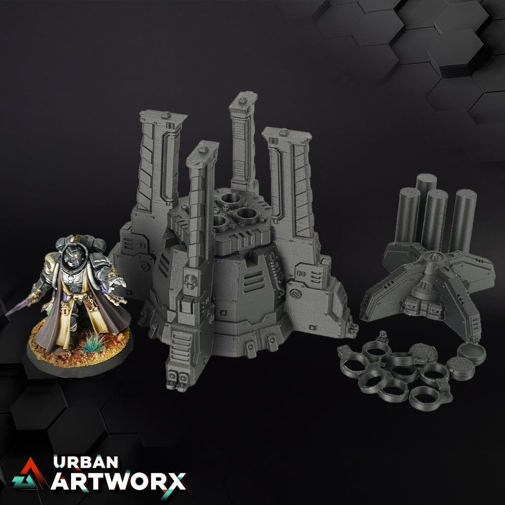 Tabletop Gelände - War Scenery - Chapters Headquarter- Armored Plasma Generator I War Scenery Multipart