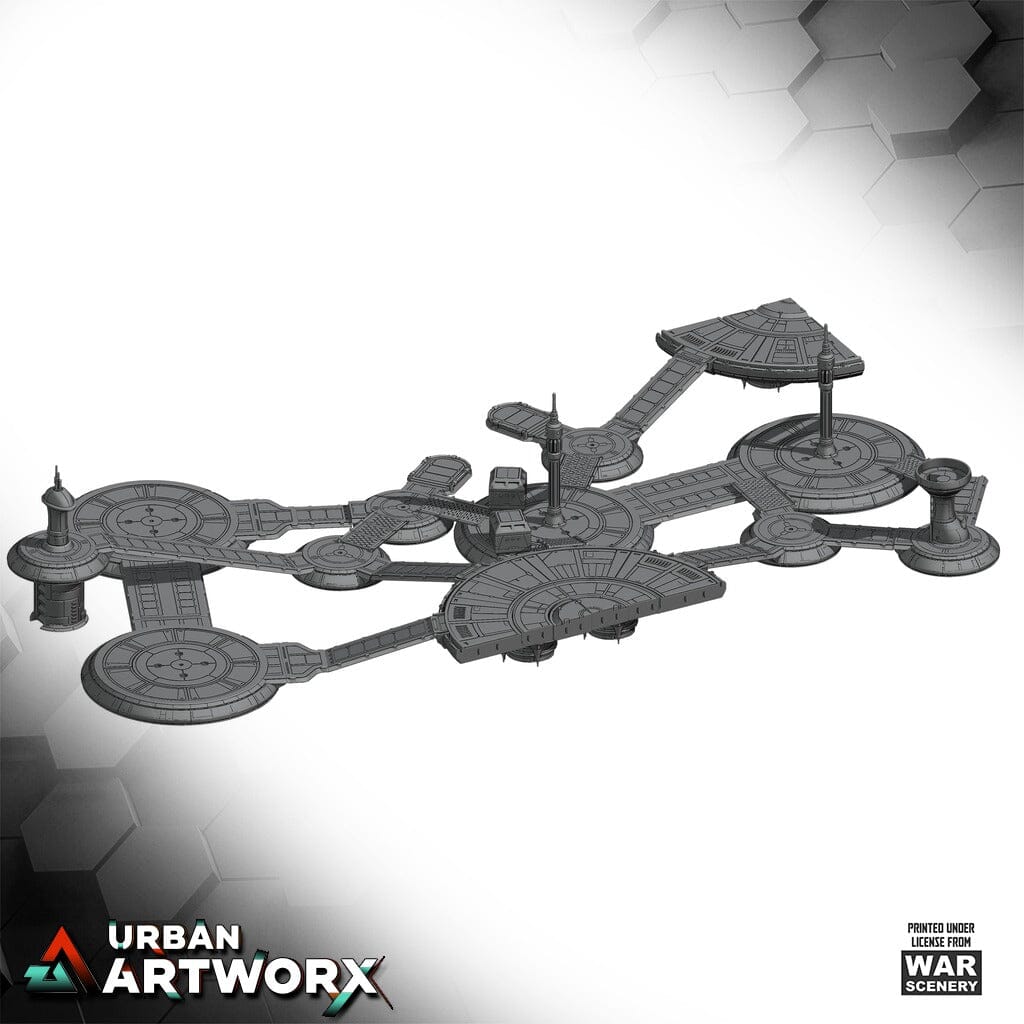 Tabletop Gelände - War Scenery - To'ka Station Table 36x36 & Addon 36x72 - Komplettes Spieltisch-Set War Scenery