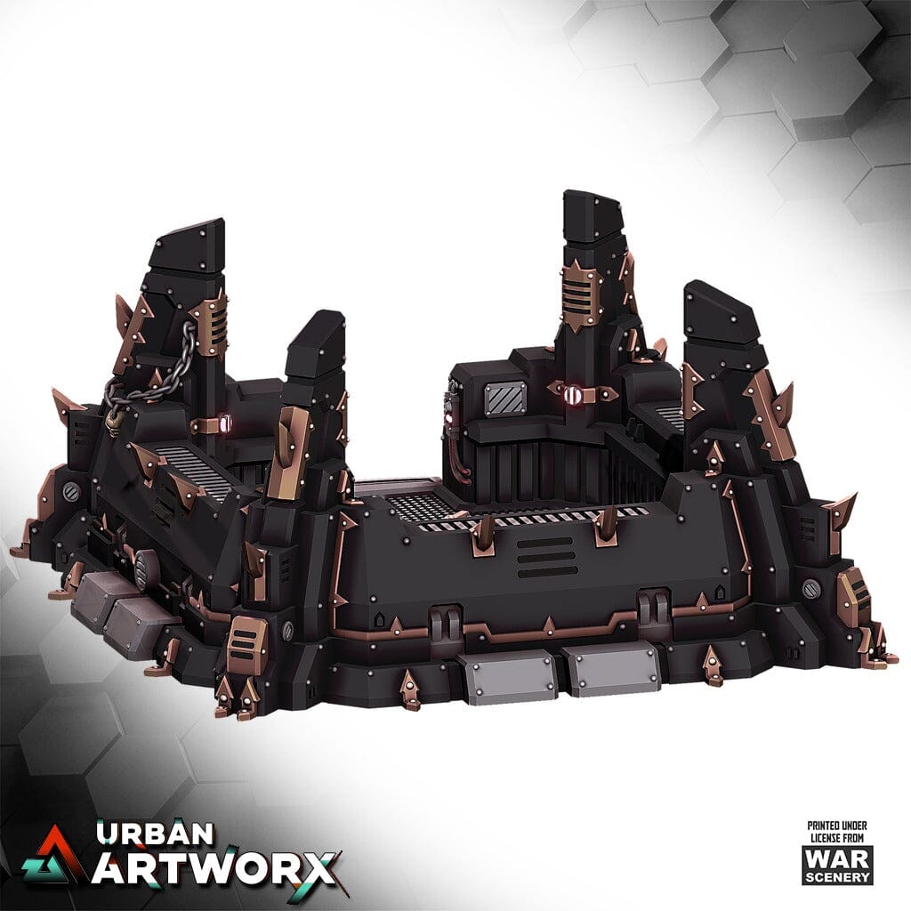 Tabletop Gelände - Warscenery - Corrupted Snctum - Chaos Armored Bunker War Scenery