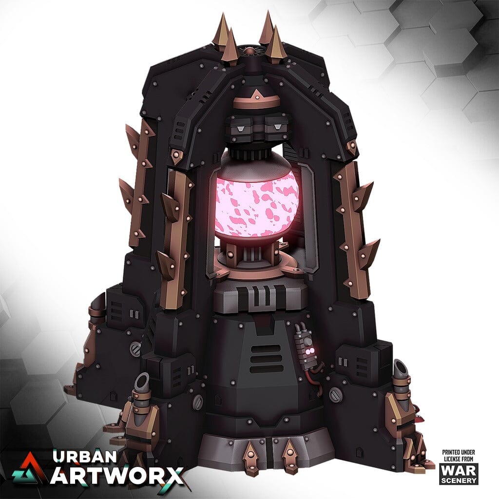 Tabletop Gelände - Warscenery - Corrupted Snctum - Chaos Armored Generator Orb War Scenery