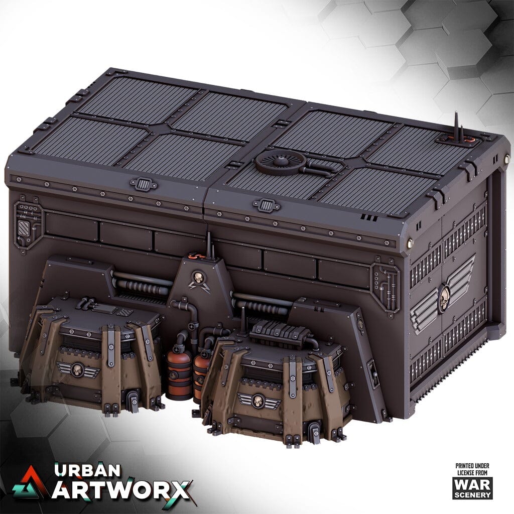 Tabletop Gelände - Warscenery - Grimdark Outpost - Mechanized Command War Scenery