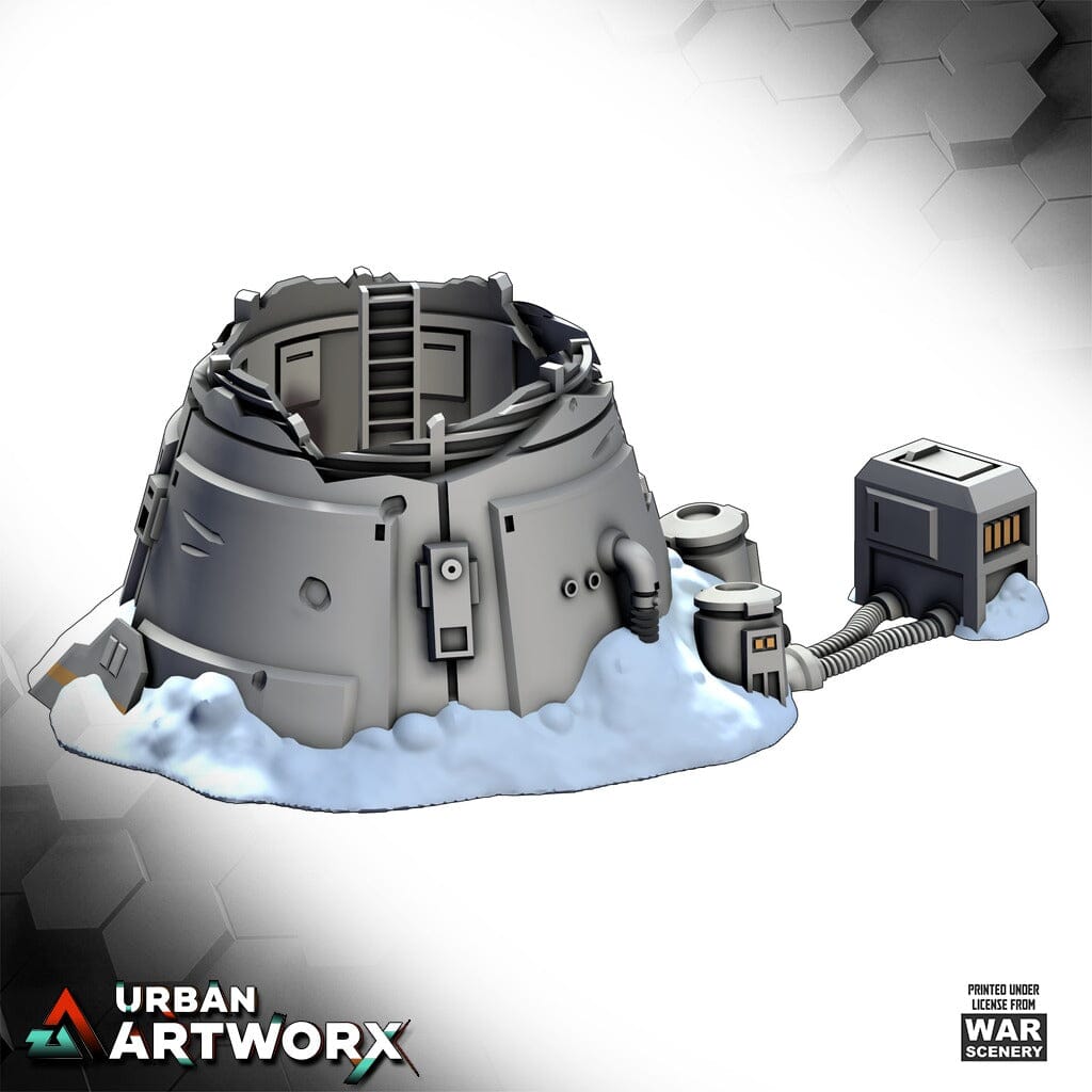 Tabletop Gelände - Warscenery - Rebel Command Base - Destroyed Laser Canon War Scenery