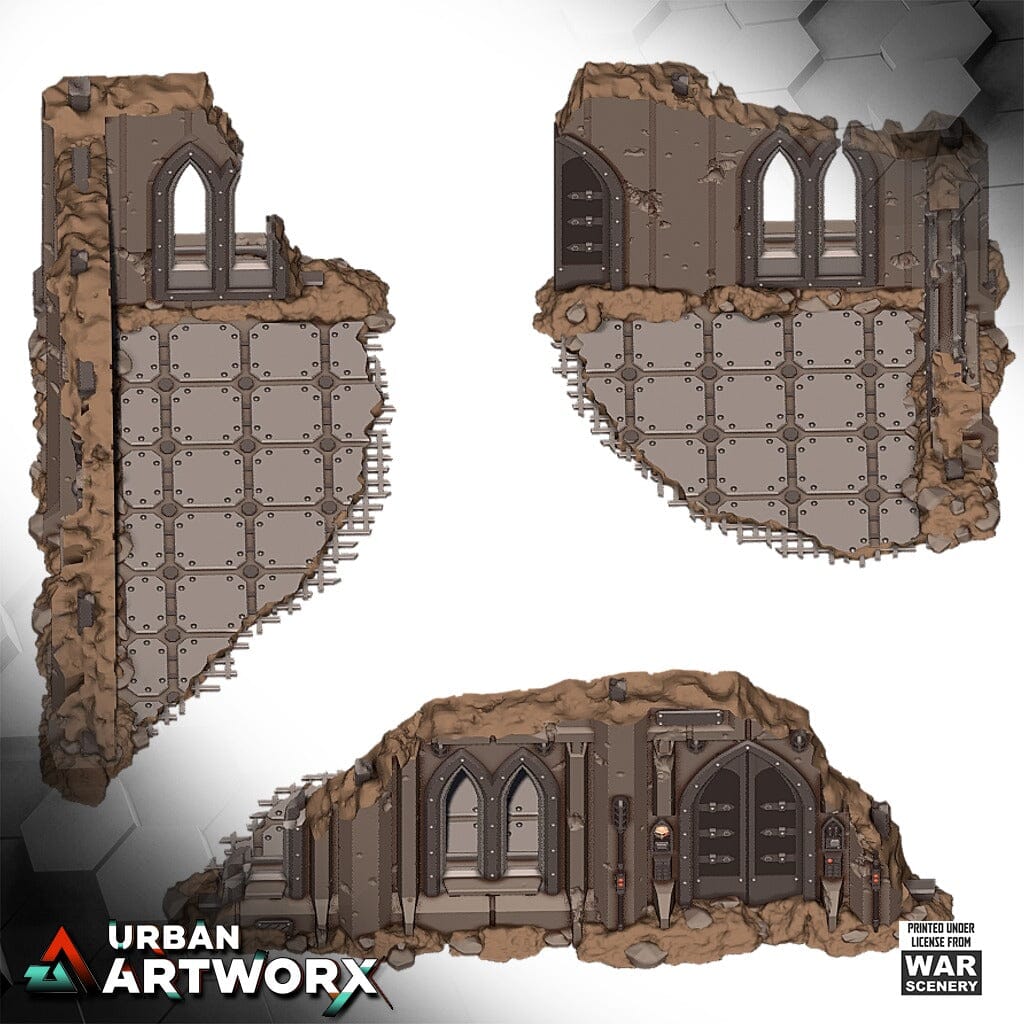 Tabletop Gelände - Warscenery - Siege of Castograd - Hab Block Small Ruins War Scenery