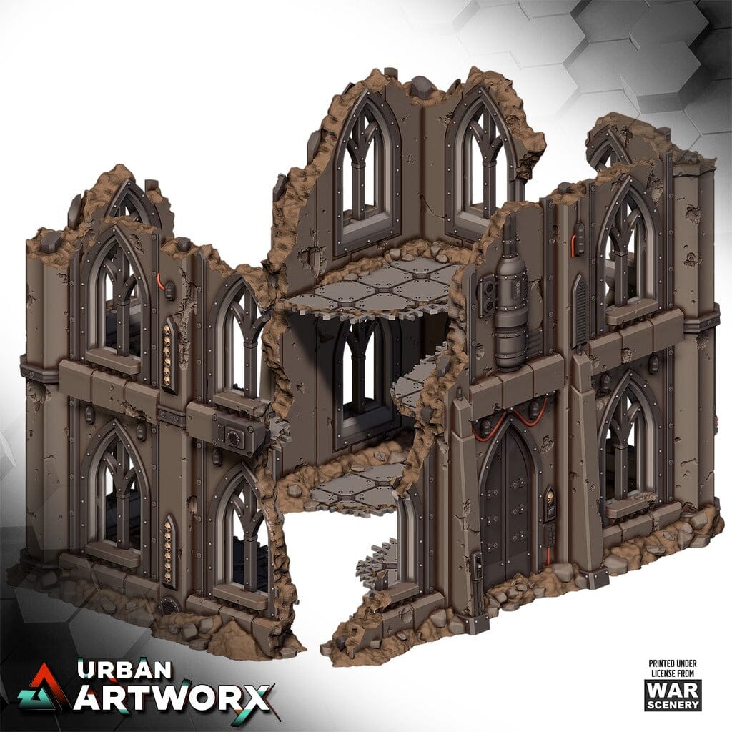 Tabletop Gelände - Warscenery - Siege of Castograd - Warehouse Big Ruins War Scenery