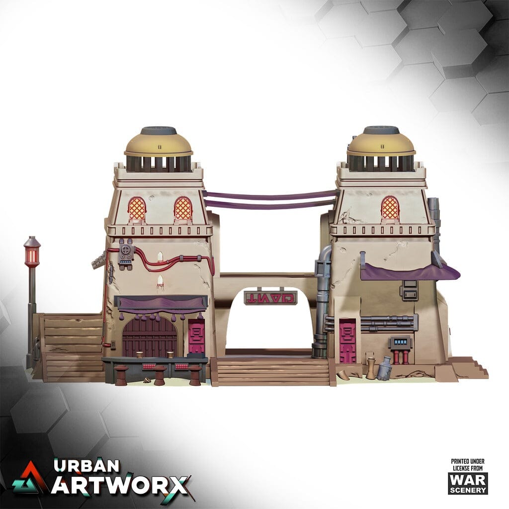 Tabletop Gelände - Warscenery - Streets of Yar'kassy - Desert Twin Tower War Scenery
