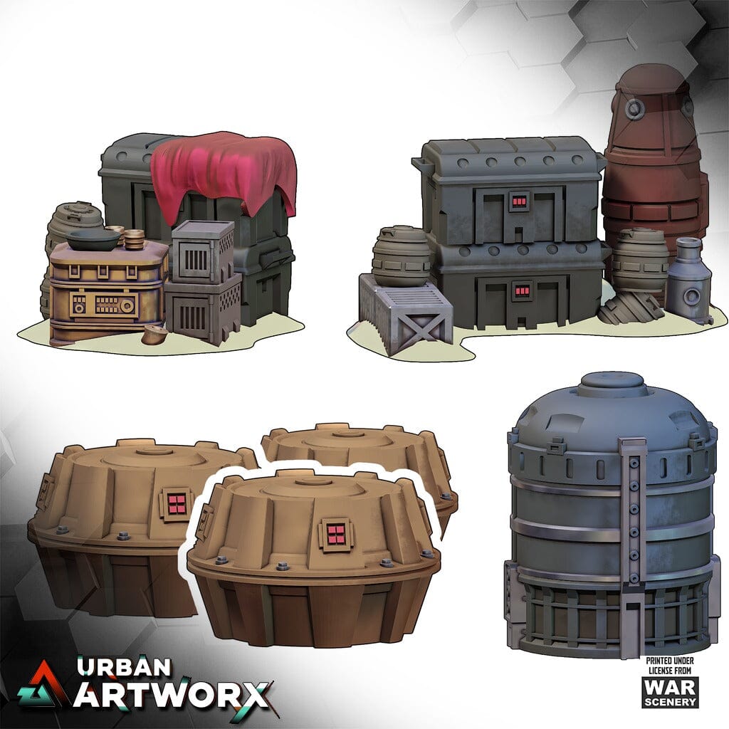 Tabletop Gelände - Warscenery - Streets of Yar'kassy - Scatter Terrain War Scenery