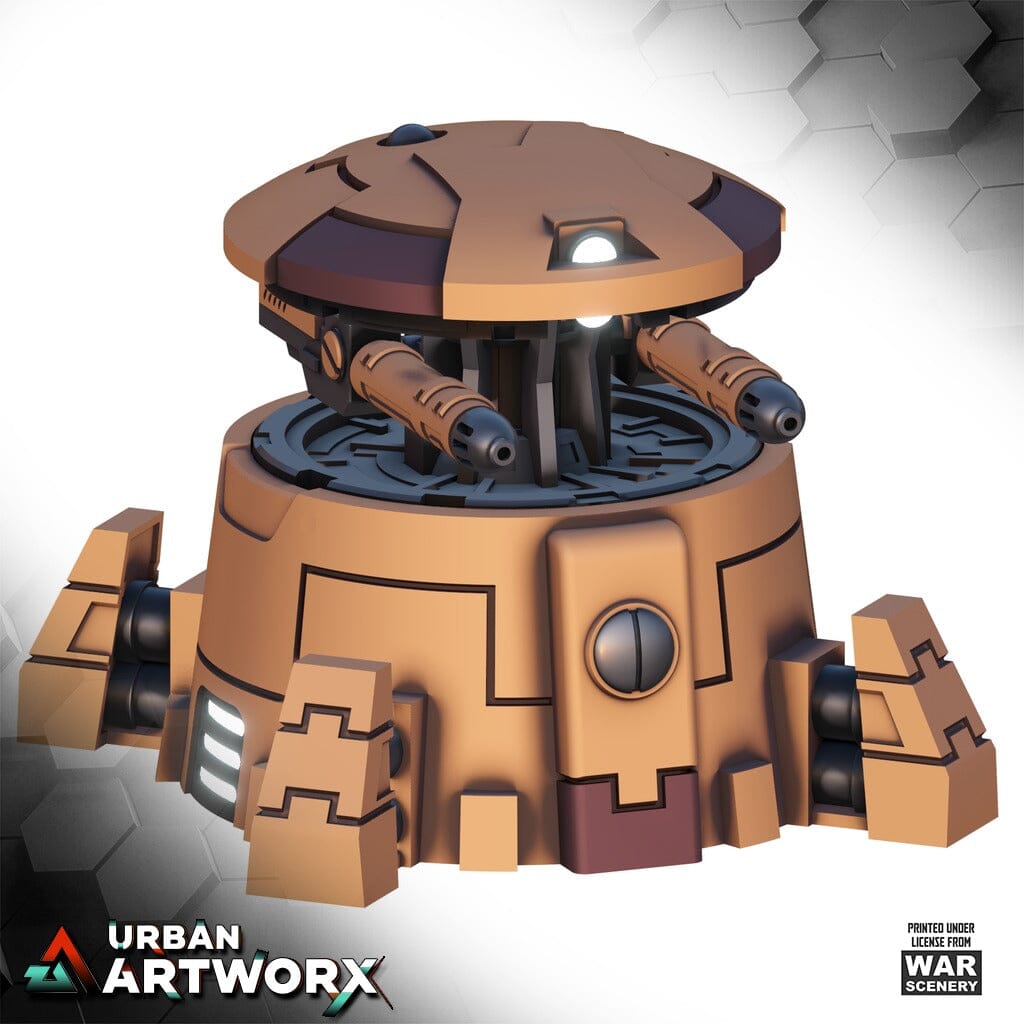 Tabletop Gelände - Warscenery - United Frontier - Drone Sentry Turret War Scenery