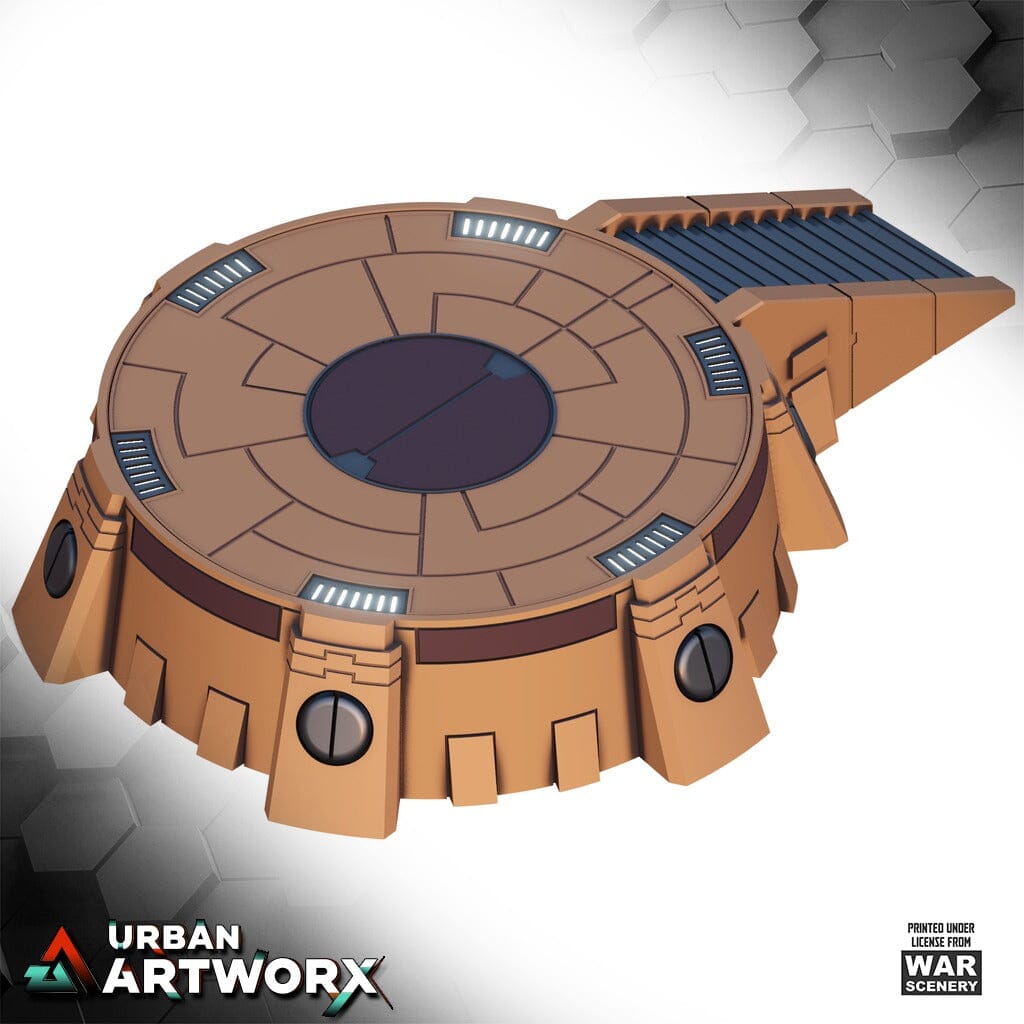Tabletop Gelände - Warscenery - United Frontier - Landing Pad I War Scenery