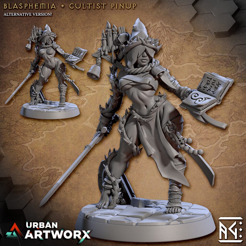 Tabletop Miniaturen - Artisan Guild - Rodburg Cultist of Melmora - Blasphemia - Cultist Pinup Artisan Guild