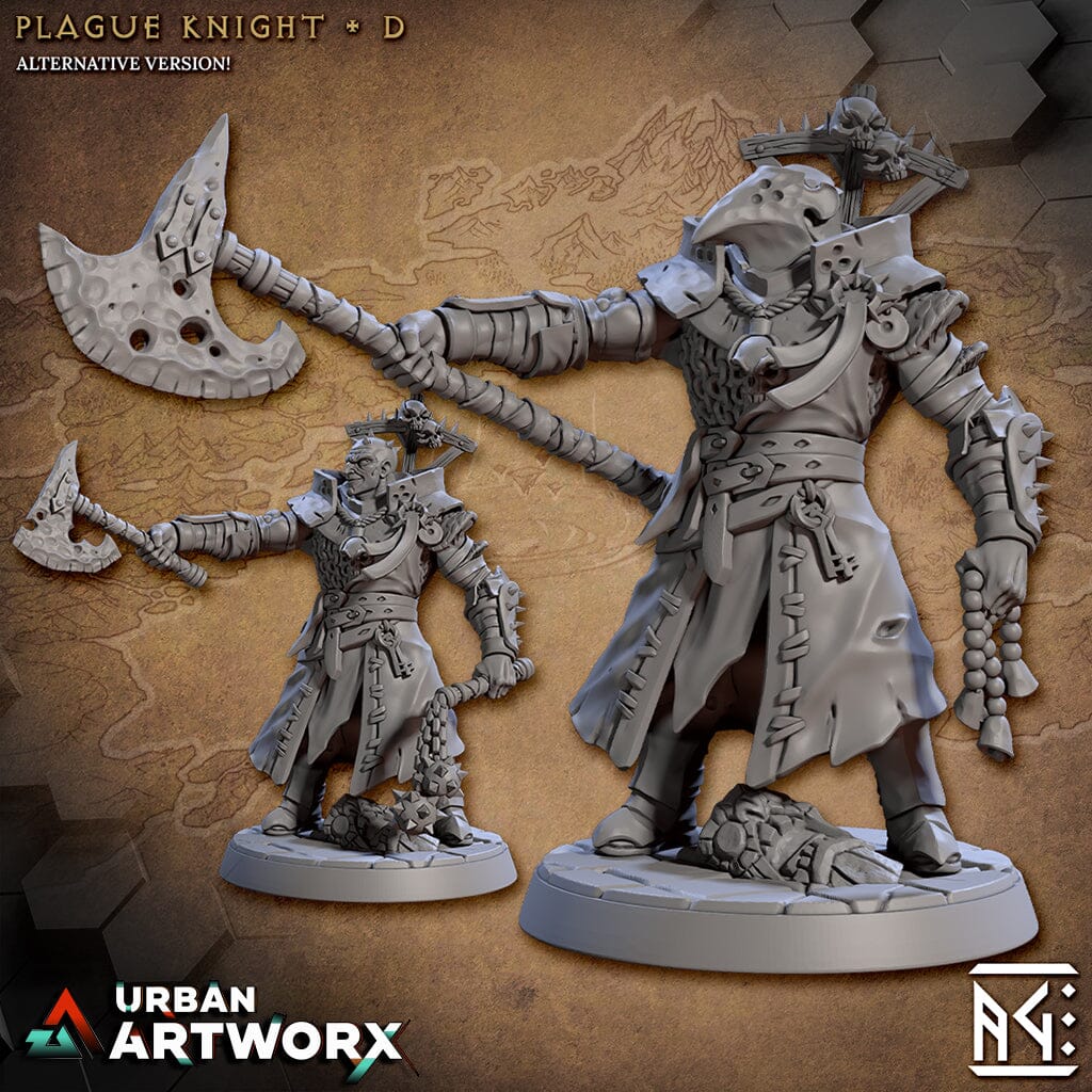 Tabletop Miniaturen - Artisan Guild - Rodburg Cultist of Melmora - Plague Knights Helmet Artisan Guild Plague Knight D Highquality Base