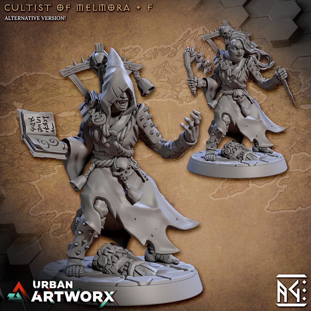 Tabletop Miniaturen - Artisan Guild - Rodburg Cultist of Melmora - Rodburg Cultists of Melmora Artisan Guild Cultist F Highquality Base