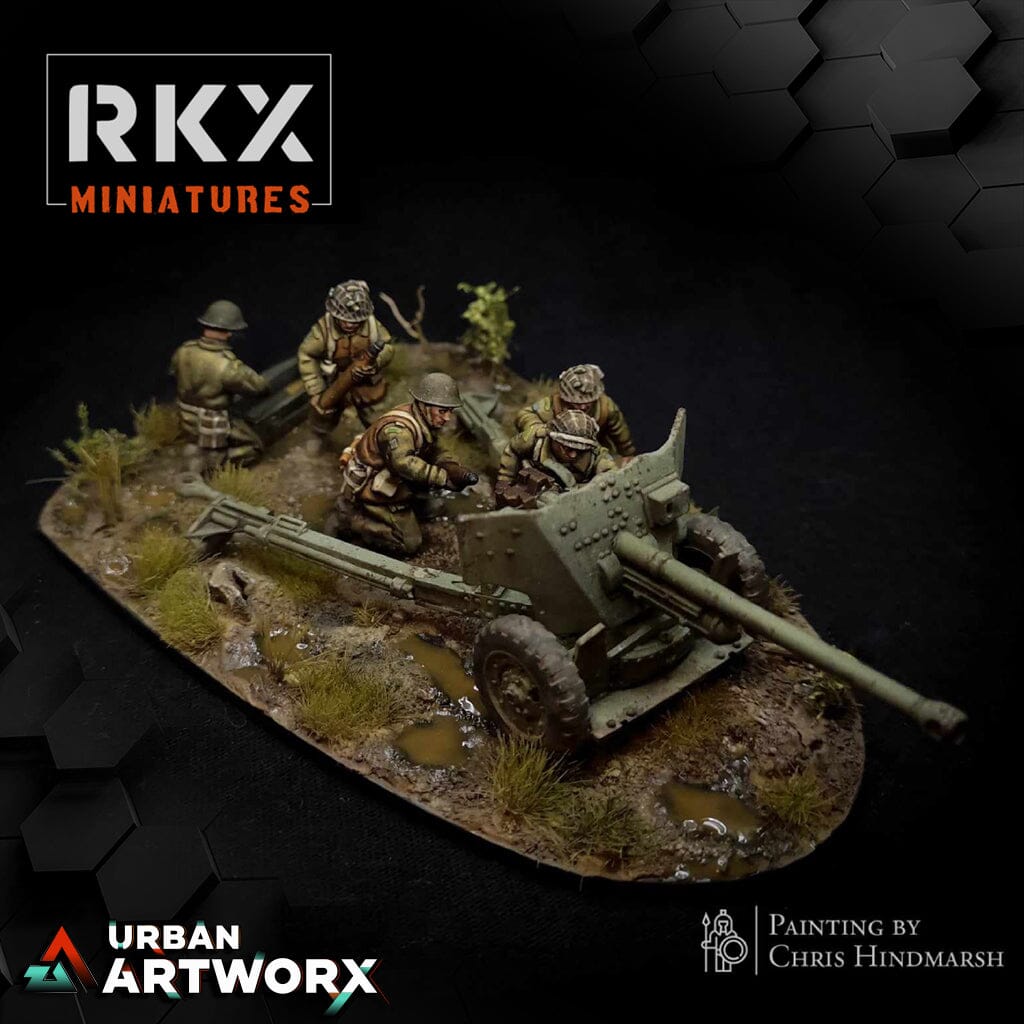Tabletop Miniaturen - RKX Miniatures - Operation Plunder Canadians - 6PDR RKX Miniatures