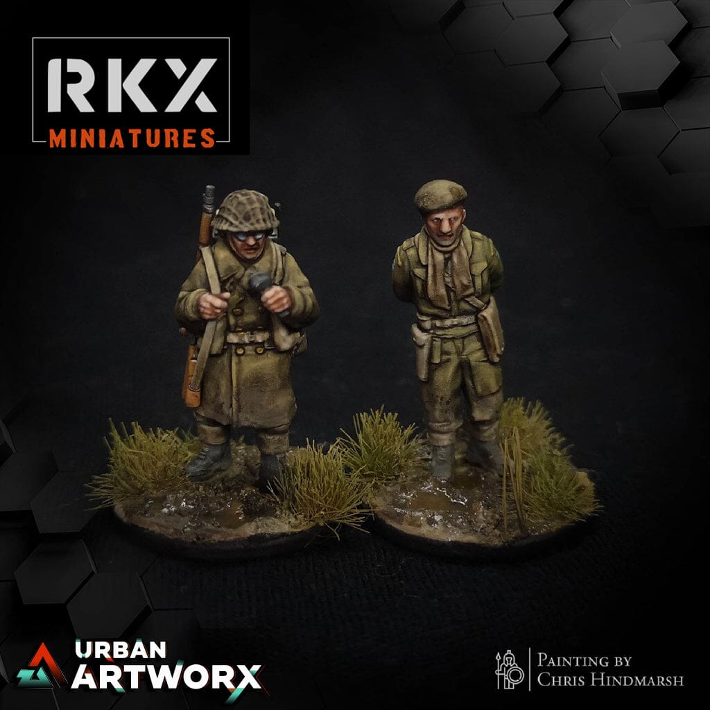 Tabletop Miniaturen - RKX Miniatures - Operation Plunder Canadians - HQ Team RKX Miniatures
