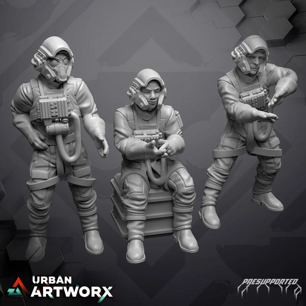 Tabletop Miniaturen - Skullforge Studios - Alpha Wing Pilots (idle) Skullforge Studios