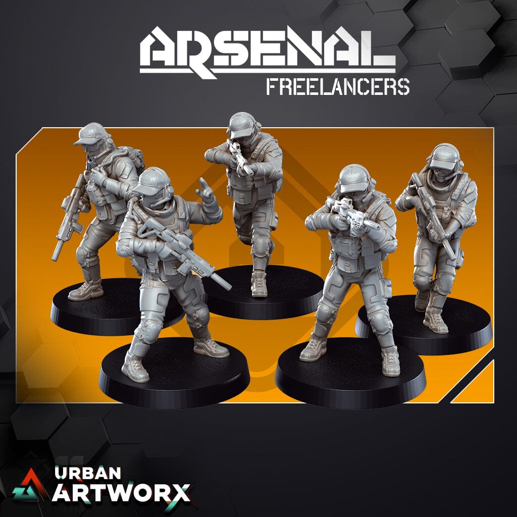 Tabletop Miniaturen - Skullforge Studios - Arsenal Freelancers (5) Skullforge Studios