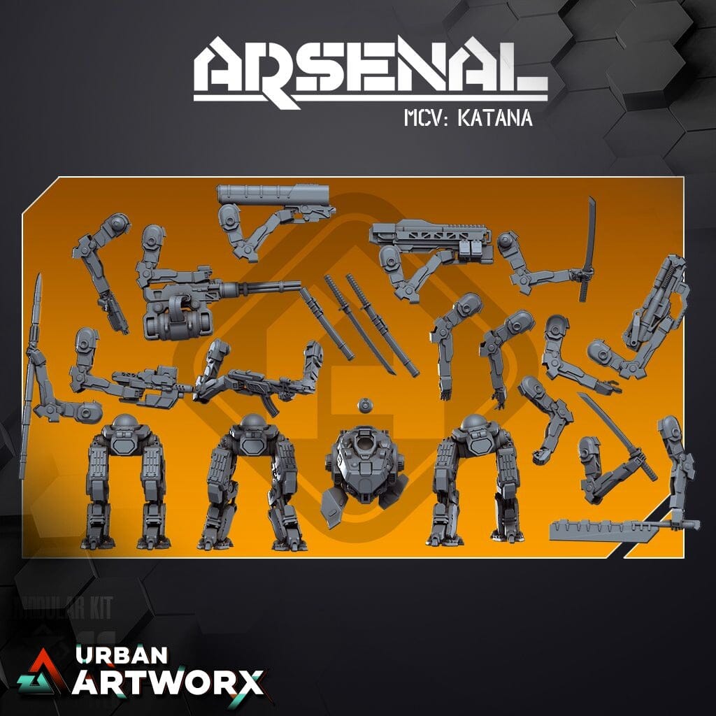 Tabletop Miniaturen - Skullforge Studios - Arsenal: MCV: Katana (2) Skullforge Studios