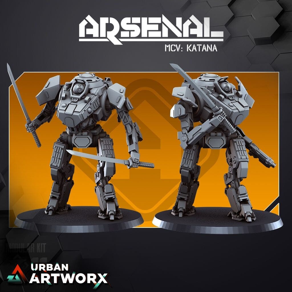Tabletop Miniaturen - Skullforge Studios - Arsenal: MCV: Katana (2) Skullforge Studios