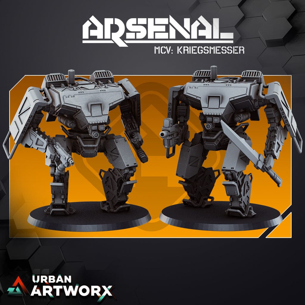Tabletop Miniaturen - Skullforge Studios - Arsenal: MCV Kriegsmesser (2) Skullforge Studios