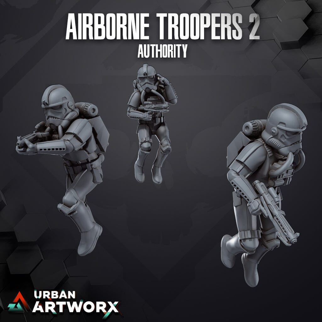 Tabletop Miniaturen - Skullforge Studios - Authority Airborne Troopers 2 (3) Skullforge Studios