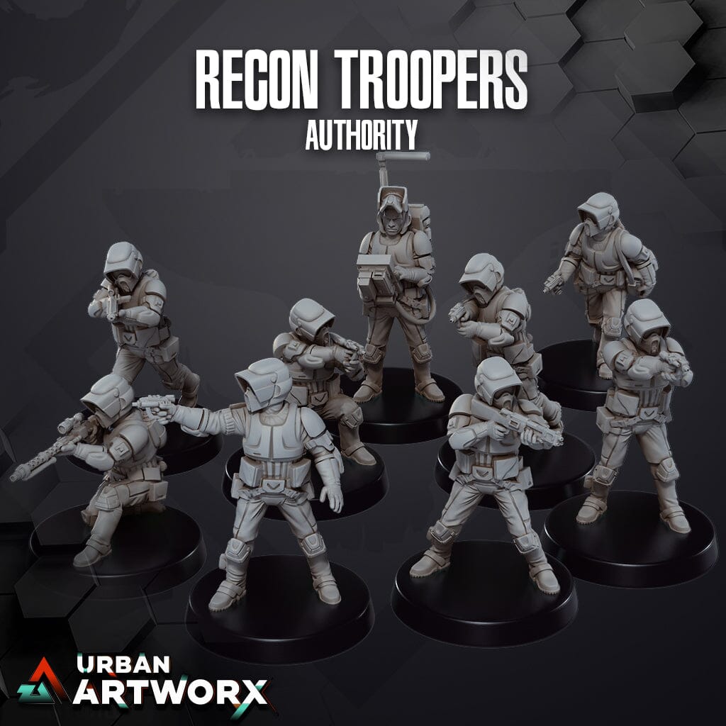 Tabletop Miniaturen - Skullforge Studios - Authority Recon Troopers (9) Skullforge Studios