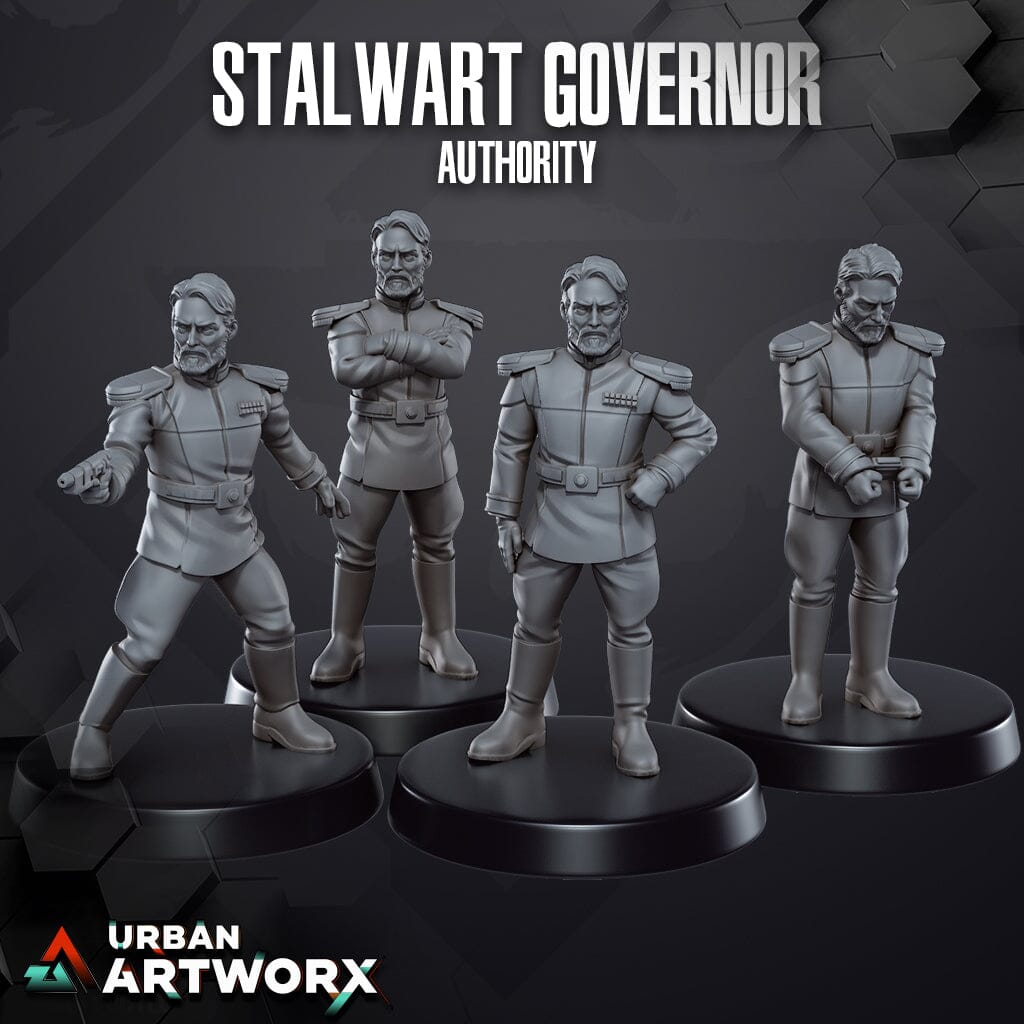 Tabletop Miniaturen - Skullforge Studios - Authority Stalwart Govenor (4) Skullforge Studios