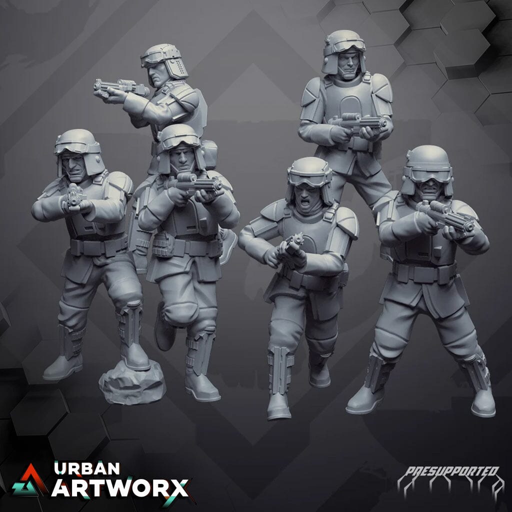 Tabletop Miniaturen - Skullforge Studios - Authority Standard Field Infantry (6) Skullforge Studios