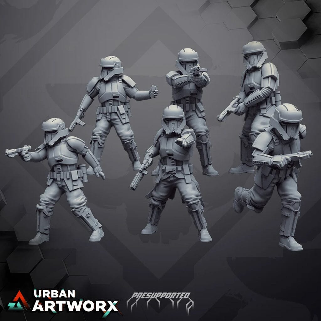 Tabletop Miniaturen - Skullforge Studios - Beach Trooper Security Guards (6) Skullforge Studios