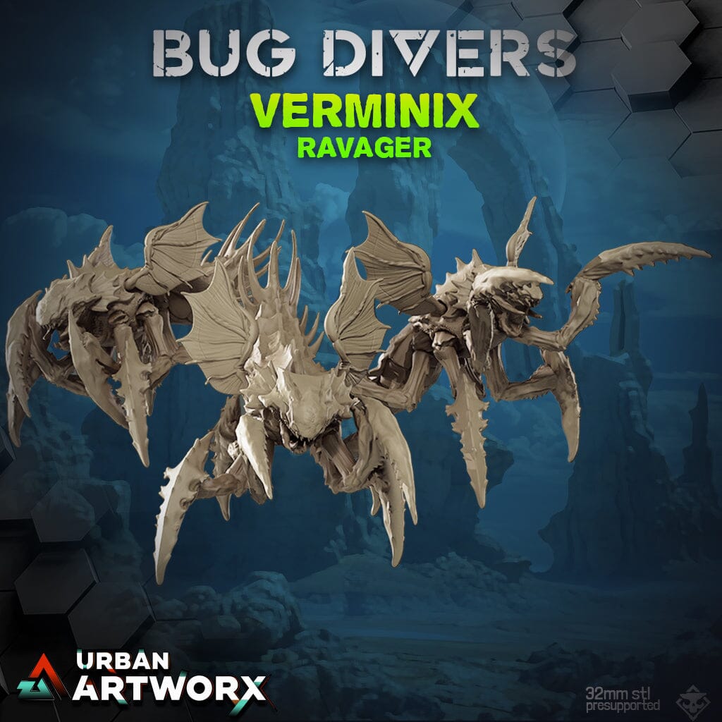 Tabletop Miniaturen - Skullforge Studios - Bug Divers: Verminix Ravager (3) Skullforge Studios