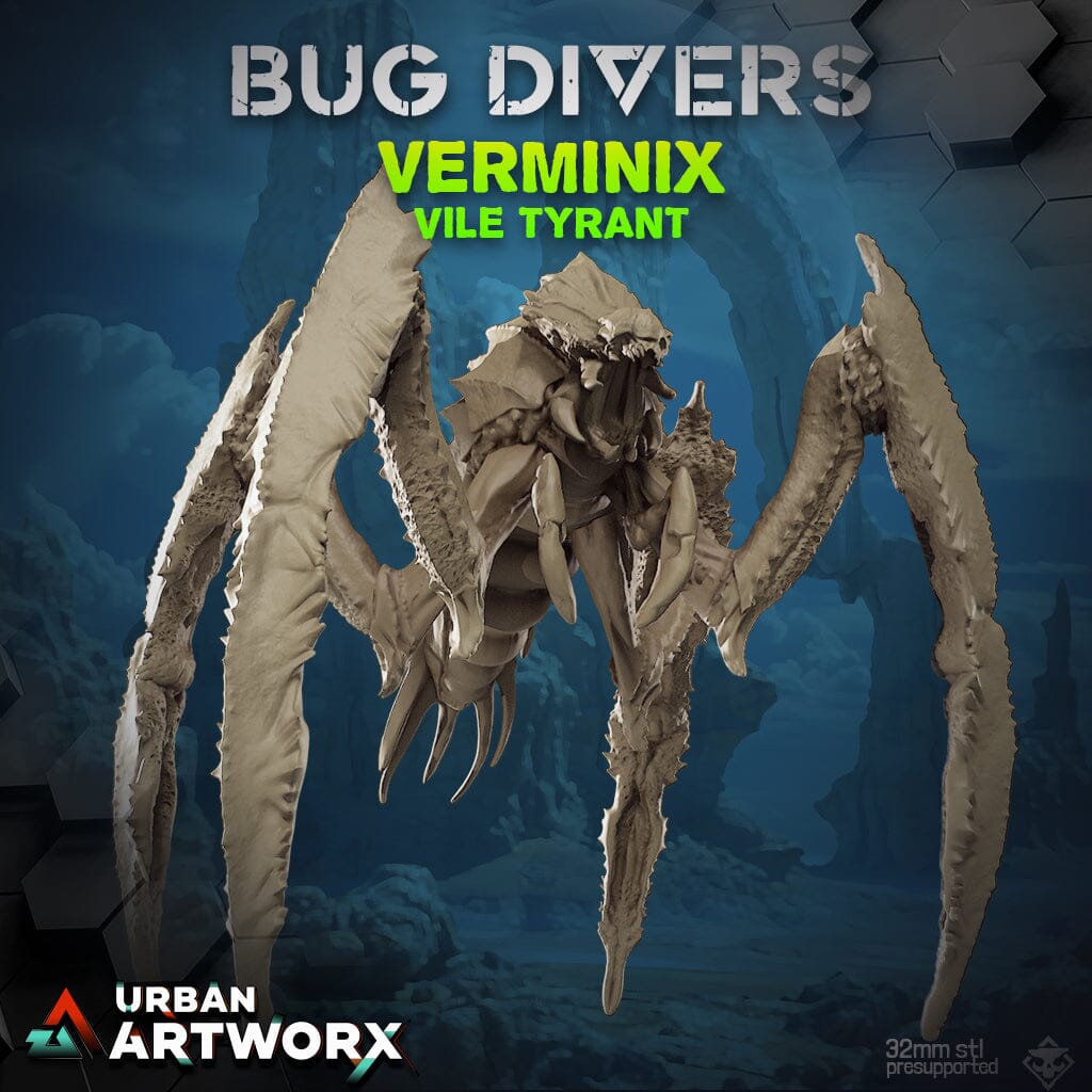 Tabletop Miniaturen - Skullforge Studios - Bug Divers: Verminix Vile Tyrant (1) Skullforge Studios