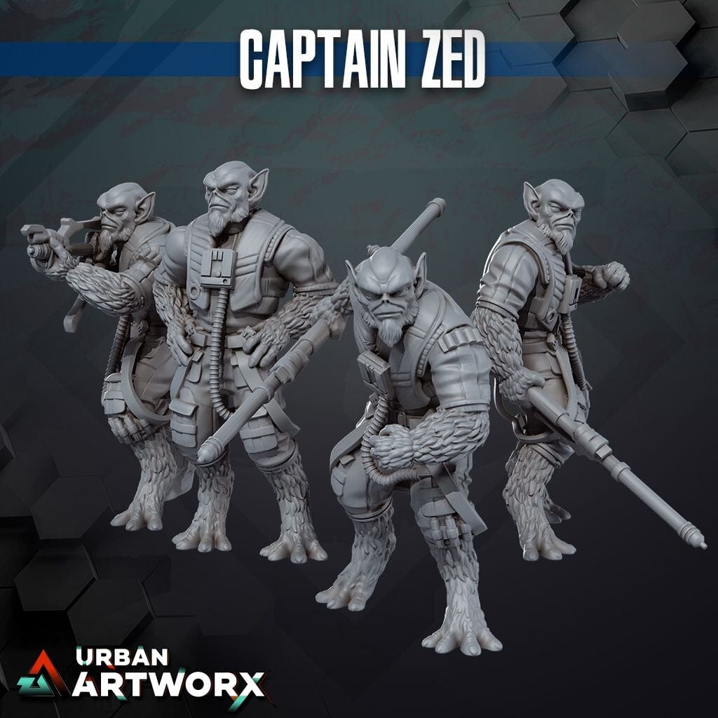 Tabletop Miniaturen - Skullforge Studios - Captain Zed (4) Skullforge Studios