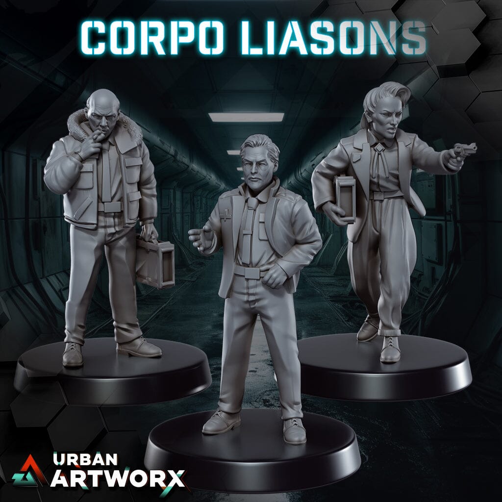 Tabletop Miniaturen - Skullforge Studios - Corpo Liasons (3) Skullforge Studios