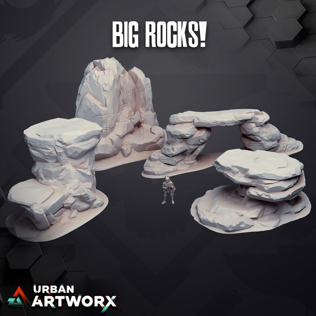 Tabletop Miniaturen - Skullforge Studios - Desert Rocks Skullforge Studios 