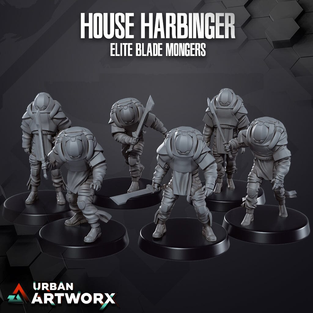Tabletop Miniaturen - Skullforge Studios - Dune - House Harbinger Elite Blade Mongers (6) Skullforge Studios