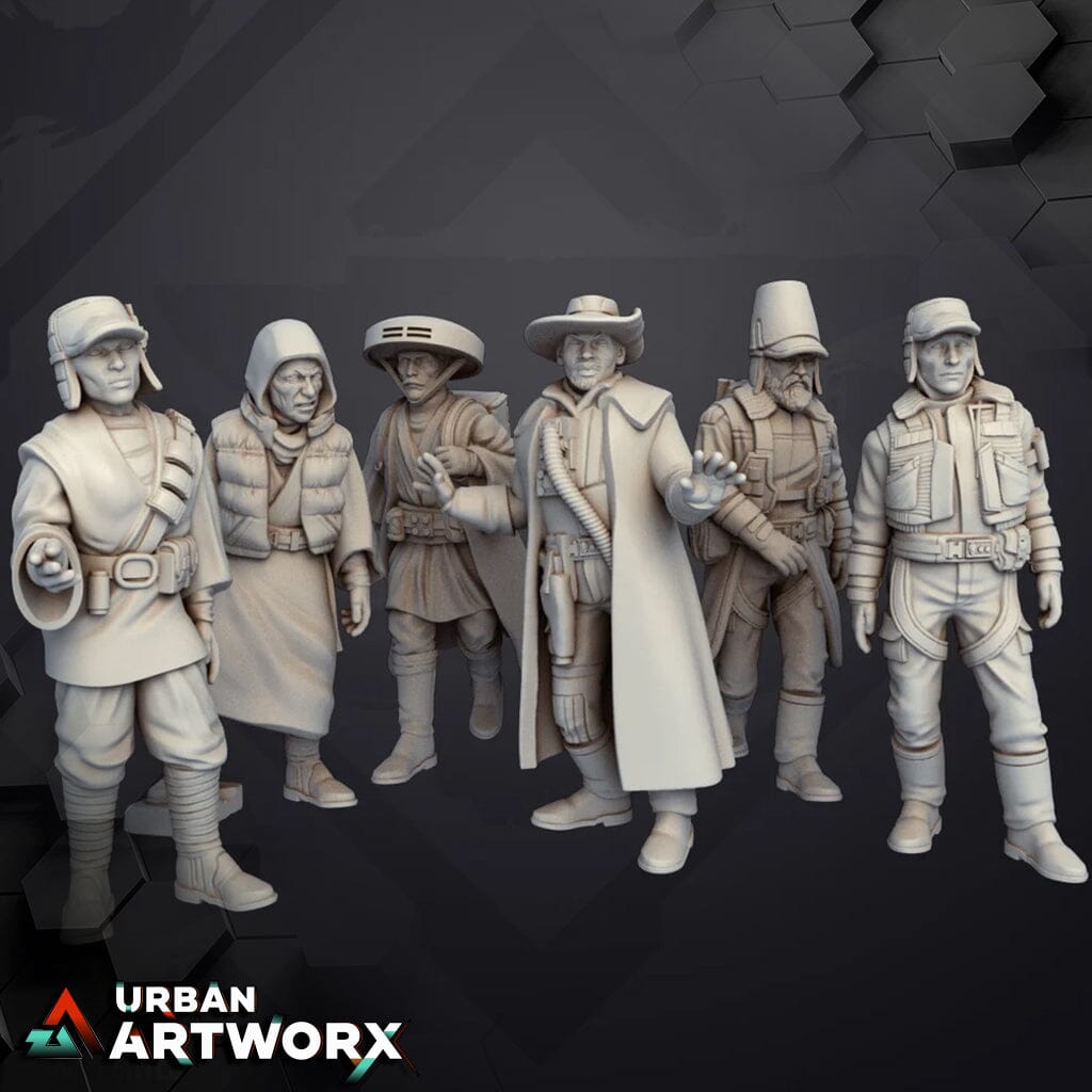 Tabletop Miniaturen - Skullforge Studios - Dwellers Set 4 (6) Skullforge Studios