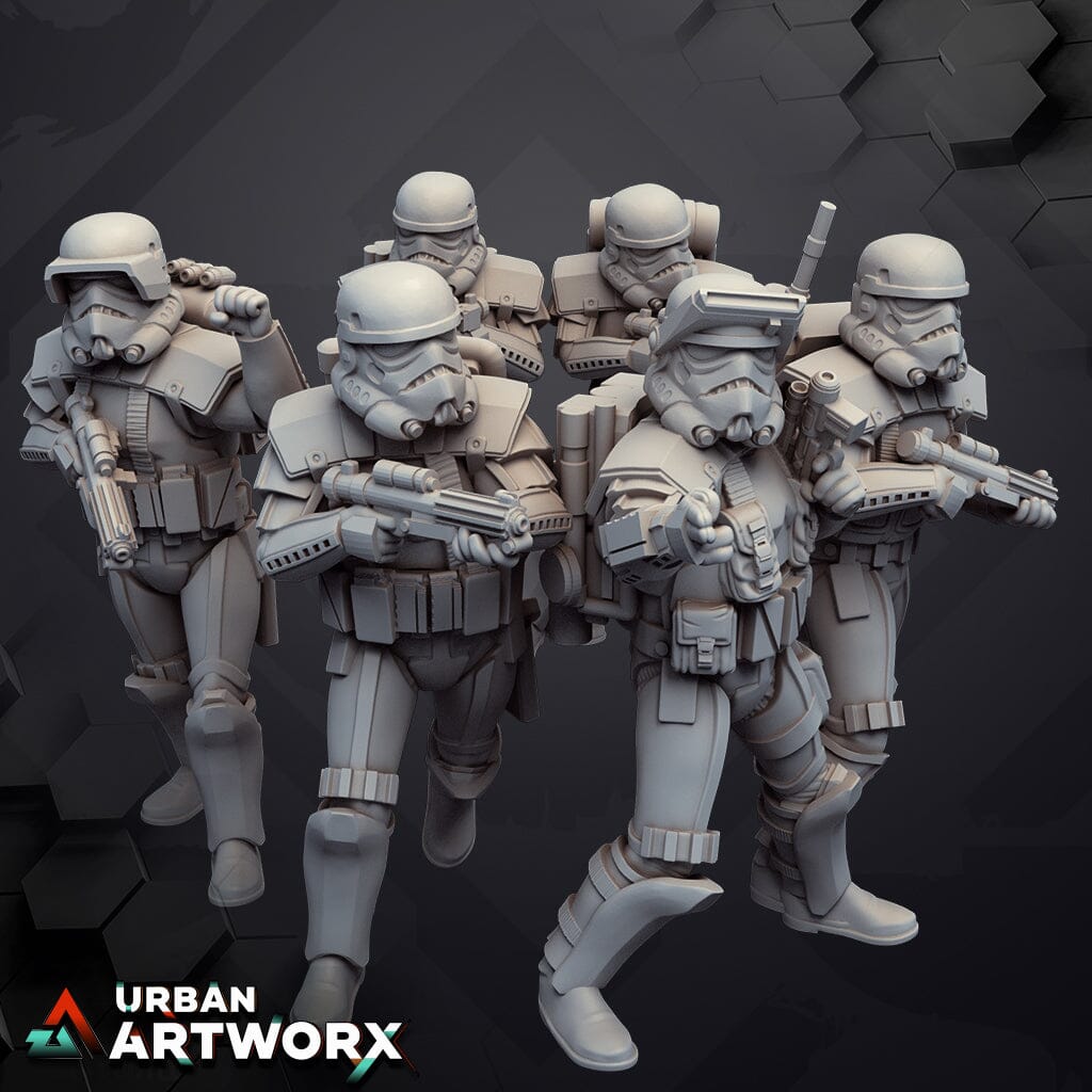 Tabletop Miniaturen - Skullforge Studios - Elite Armored Troopers (6) Skullforge Studios