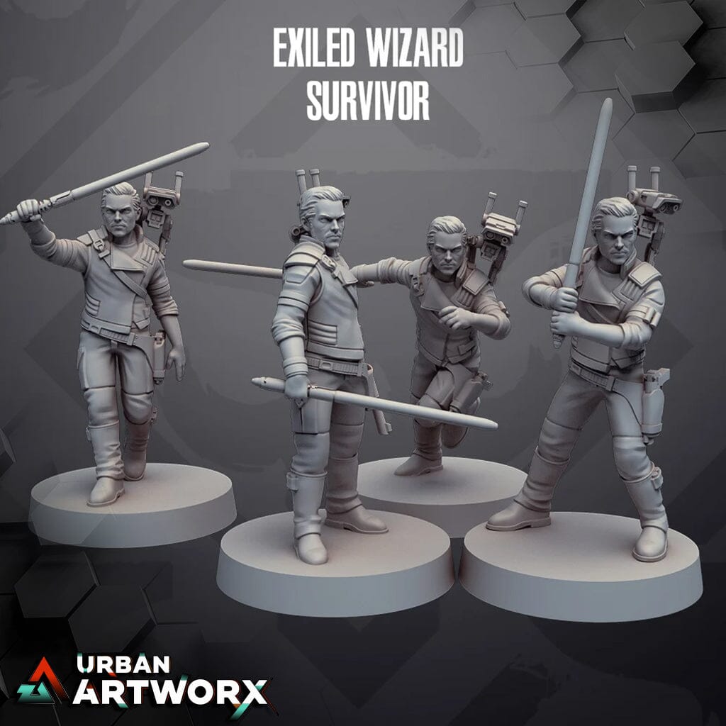 Tabletop Miniaturen - Skullforge Studios - Exiled Wizard Survivor (4) Skullforge Studios