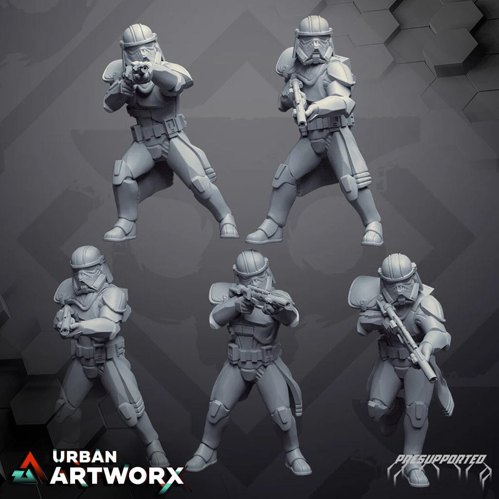 Tabletop Miniaturen - Skullforge Studios - Exterminator Troopers Phase 2 (5) Skullforge Studios