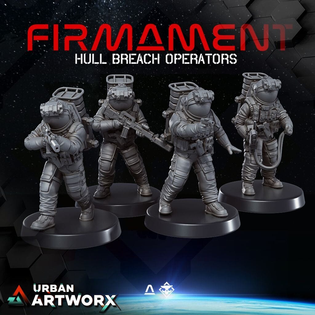 Tabletop Miniaturen - Skullforge Studios - Firmament: Hull Breach Operators Starter Set (4) Skullforge Studios