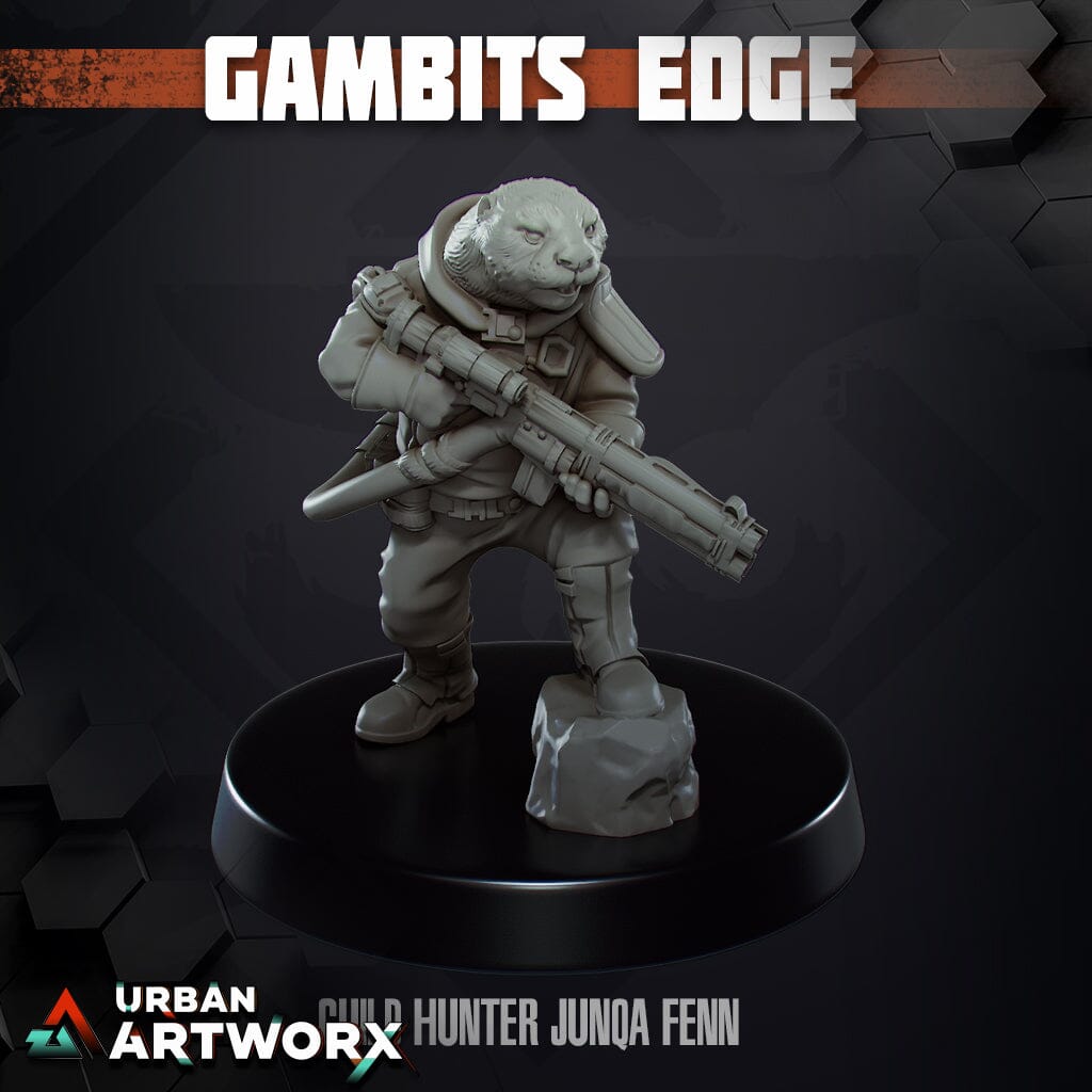 Tabletop Miniaturen - Skullforge Studios - Gambits Edge: Junqa Fenn (1) Skullforge Studios