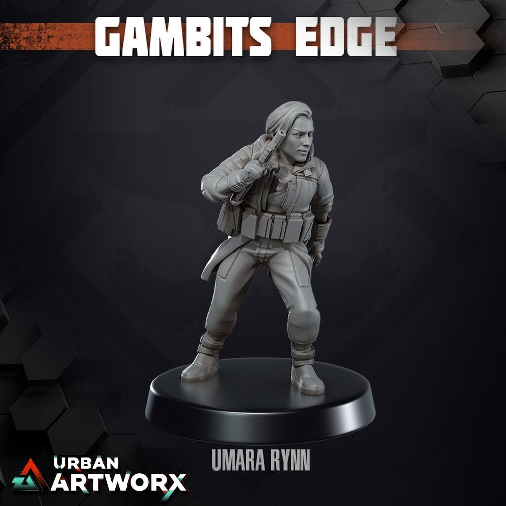 Tabletop Miniaturen - Skullforge Studios - Gambits Edge: Umara Rynn (1) Skullforge Studios