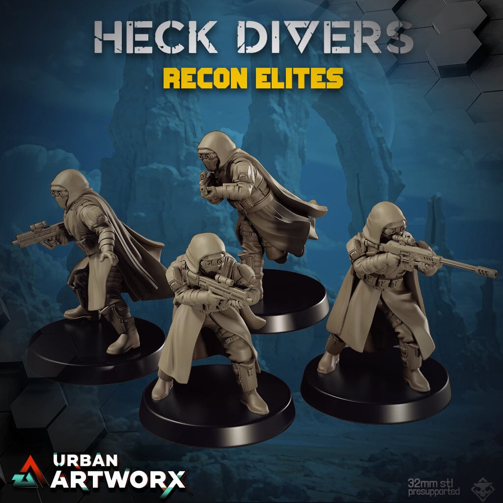 Tabletop Miniaturen - Skullforge Studios - Heck Divers: Recon Troopers (4) Skullforge Studios