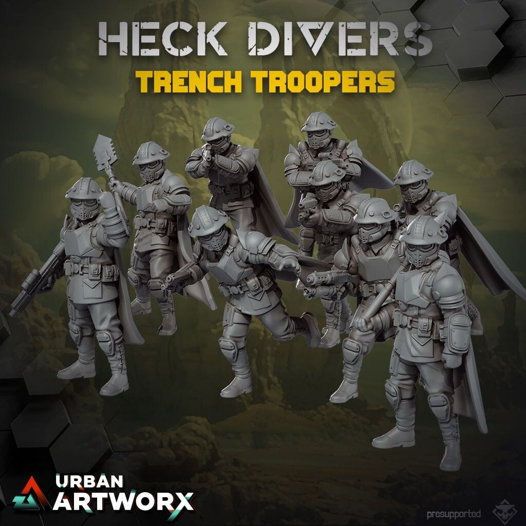 Tabletop Miniaturen - Skullforge Studios - Heck Divers: Trench Troopers (9) Skullforge Studios