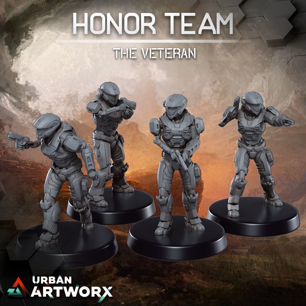 Tabletop Miniaturen - Skullforge Studios - Honor Team: The Veteran (4) Skullforge Studios