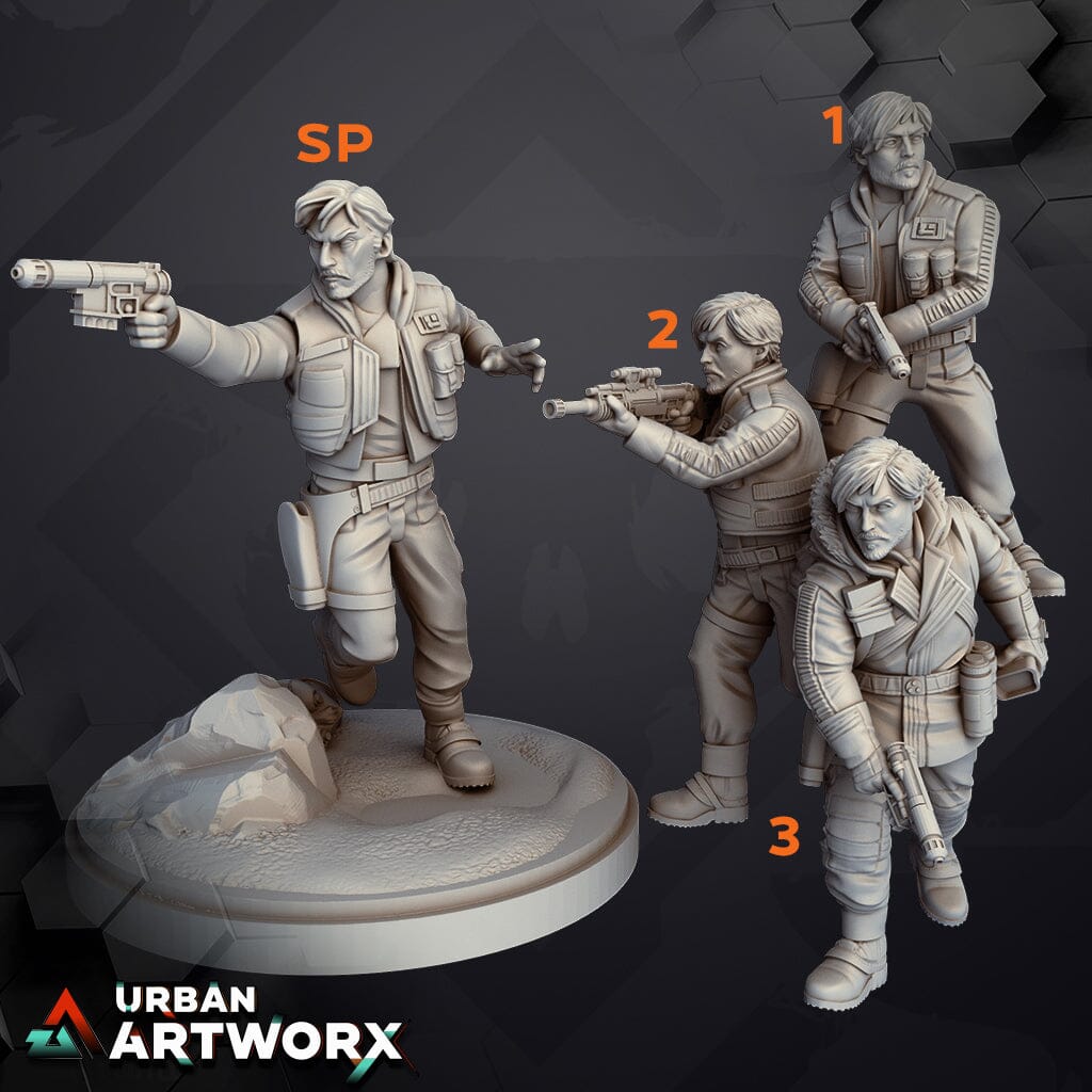Tabletop Miniaturen - Skullforge Studios - Insurgent Captain Kassan Skullforge Studios