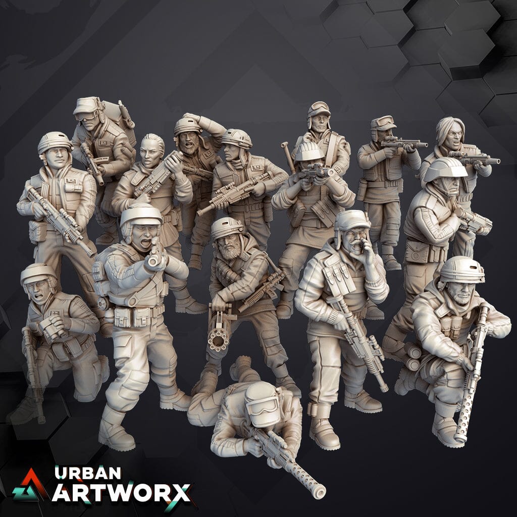 Tabletop Miniaturen - Skullforge Studios - Insurgent Covert Raiders (16) Skullforge Studios