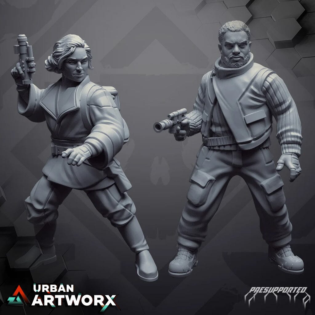 Tabletop Miniaturen - Skullforge Studios - Insurgent Transport Agents (2) Skullforge Studios