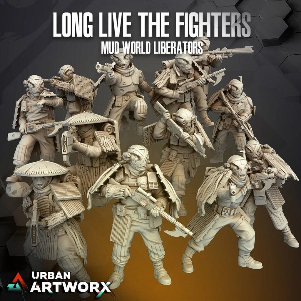 Tabletop Miniaturen - Skullforge Studios - Local Freedom Fighters Mudworld (12) Skullforge Studios