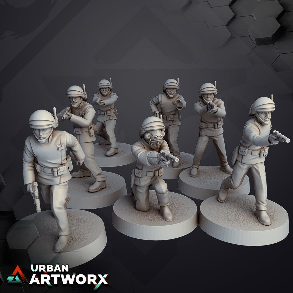 Tabletop Miniaturen - Skullforge Studios - New Alliance Fleet Troopers (7) Skullforge Studios