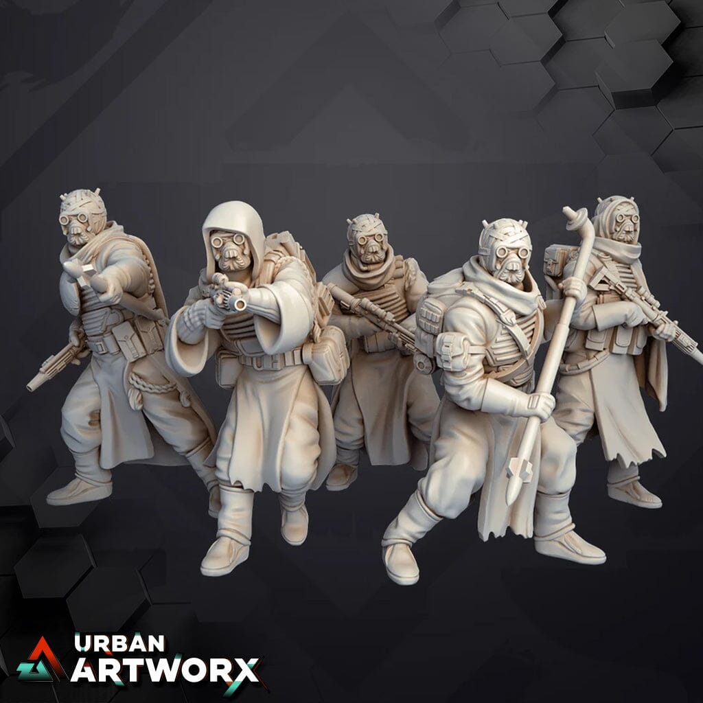 Tabletop Miniaturen - Skullforge Studios - Offworld Raider Set 2 (5) Skullforge Studios
